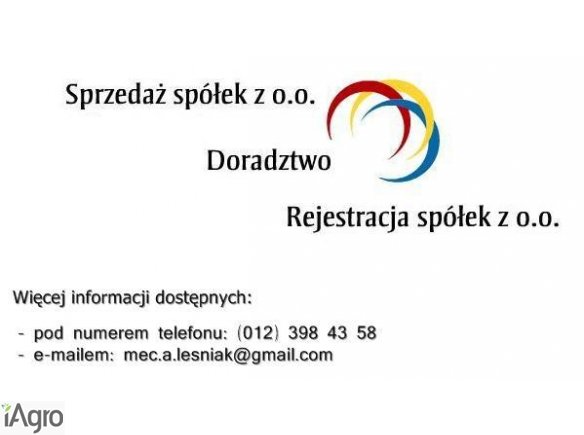 Sprzedaż Gotowych Spółek, Spółek z o.o.