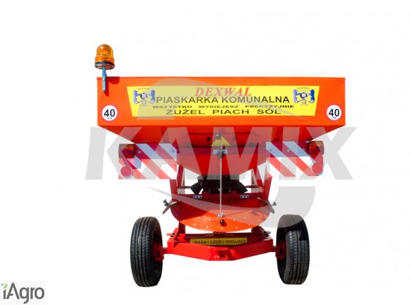 Piaskarka Komunalna Drogowa 850 L / 1200 Kg Ciągana 