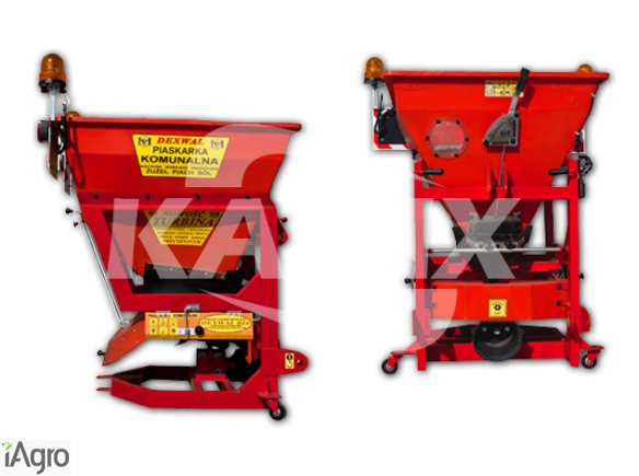 PIASKARKA KOMUNALNA DROGOWA 380 L / 600 KG Z WIBRUJĄCĄ PODŁOGĄ 