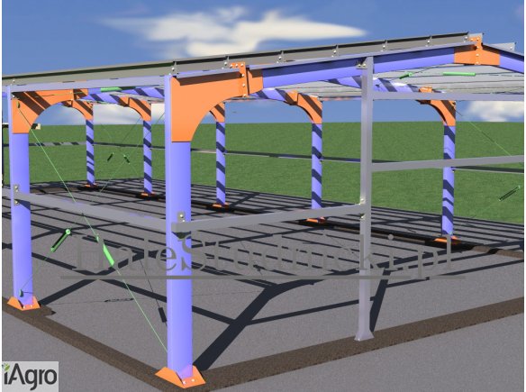 Konstrukcje stalowe konstrukcja stalowa hala hale wiata wiaty obory obora kurnik kurników produkcja kurników obór chlewów chlewni mroźnie chłodnie Hale Studnicki