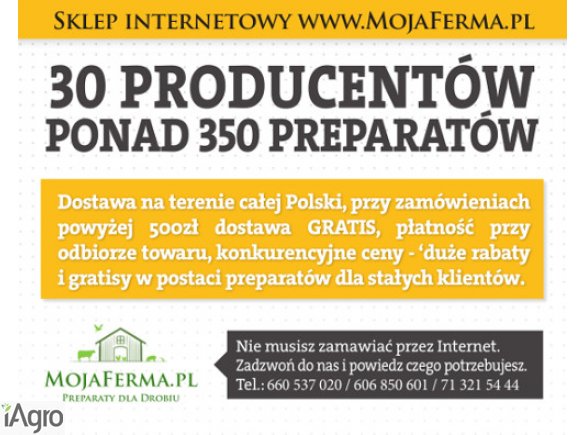 Www.MojaFerma.pl - sklep dla hodowców drobiu