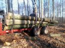Przyczepa leśna Weimer  z HDS 10 ton - zdjęcie 1