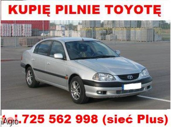 Kupię Toyotę Avensis Corollę Carinę Yaris Aygo Auris Hiace Rav-4 Picnic Mercedesa 190 124 kaczkę MB100 Volkswagena Transportera t3 T4 Lt28 Lt31 Lt35 Lt40 Lt45 Lt46 Hyundaia h100 Porter-P i inne mogą być uszkodzone do remontu lub poprawek. Płacę Gotówką Na