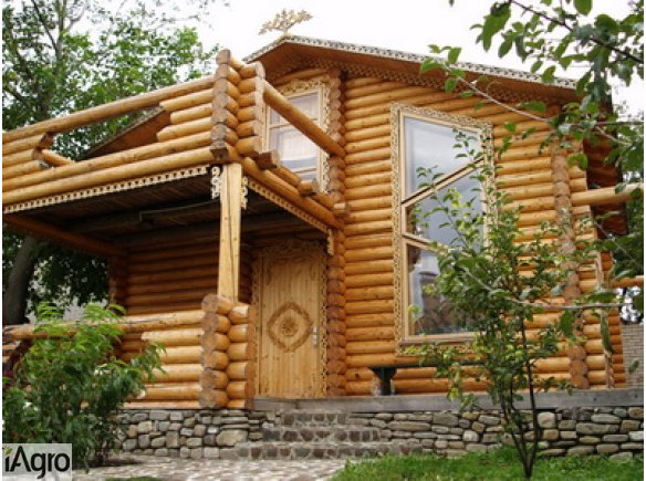 Ukraina.Domy z bala,sarmacki drewniane okna,dachy trzcinowe od producenta