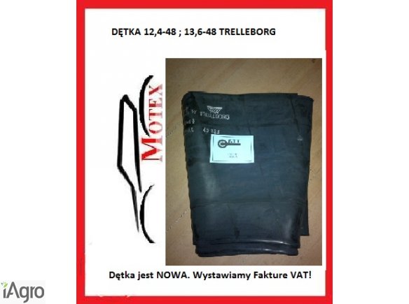 Dętka 12,4-48 , 13,6-48 Nowa posiadam 1 sztukę ! Faktura Vat !