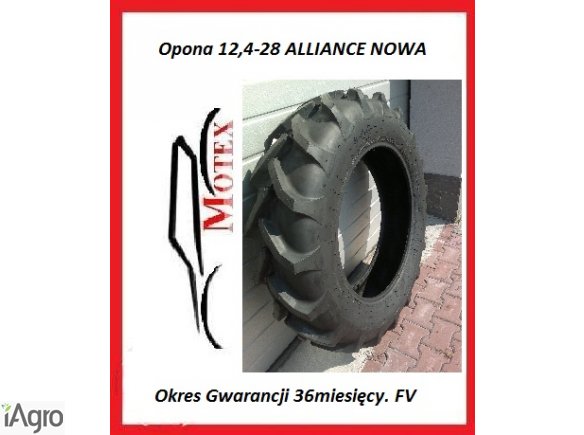 PROMOCJA Opona 12,4-28 ALLIANCE 8PR Faktura Vat Nowa C-330