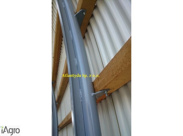 Witam.  Mam do zaoferowania NOWE HALE ŁUKOWE!. Dostępne szerokości: 11 m, 12 m, 13 m.  Długość dowolna, Rozstaw przęseł 2 m lub 2,5 m w zależności od strefy śniegowej i wiatrowej w miejscu postawienia hali.  Przęsła łączone listwami drewnianymi 7x10 cm lu